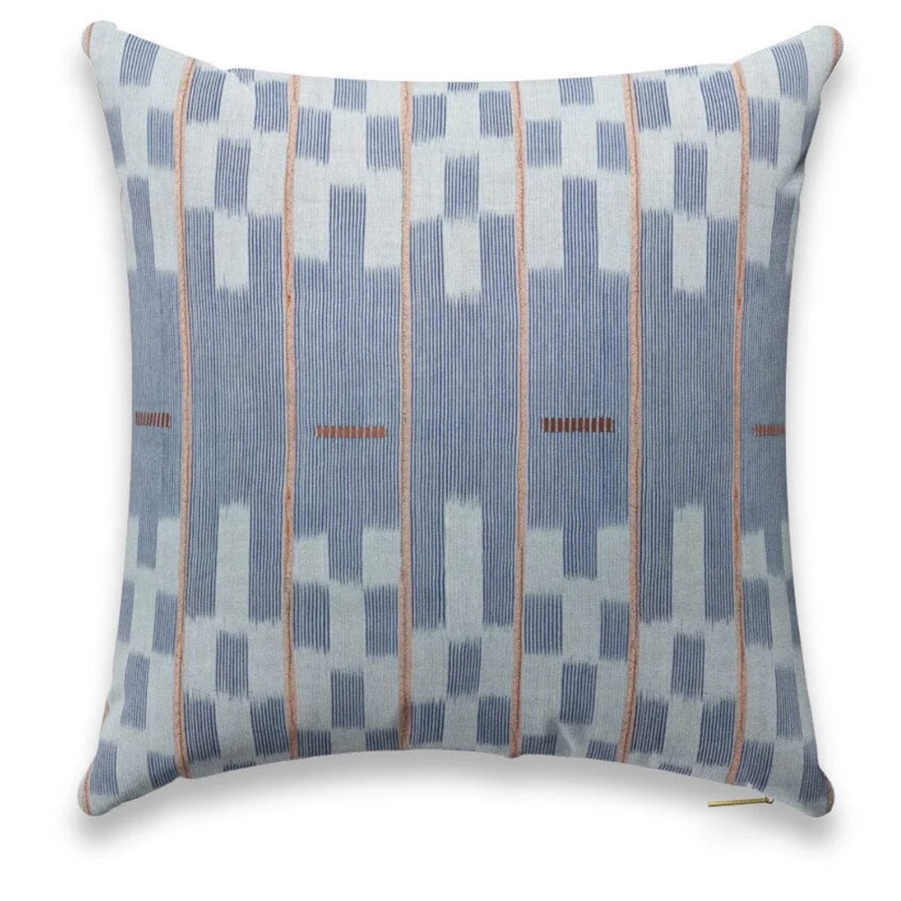 St Frank CHAMBRAY LATTICE BAULE PILLOWS (2)